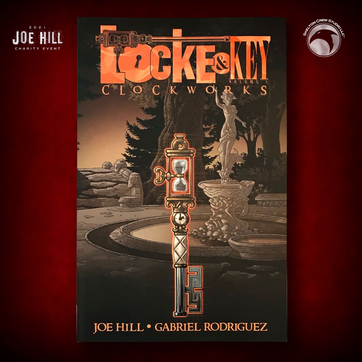 Image of JOE HILL 2023 CHARITY EVENT 6: SIGNED Locke & Key Clockworks Vol. 5 TPB FIRST PRINTING