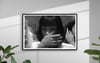 Pulp Fiction Movie Poster Print - Mia Wallace Toilet Scene, Funny Bathroom Wall Art