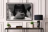 Pulp Fiction Movie Poster Print - Mia Wallace Toilet Scene, Funny Bathroom Wall Art