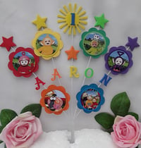 Image 7 of Personalised Teletubbies Cake Topper, Personalised Teletubbies Centrepiece 