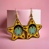 Image 2 of Star clown earrings 