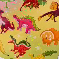 Image 3 of Juicy Dinosaurs sticker sheet
