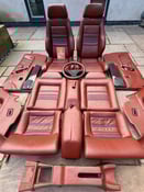 Image of Volkswagen Corrado VR6 Campaign Interior in original Brick Red / Red Tan