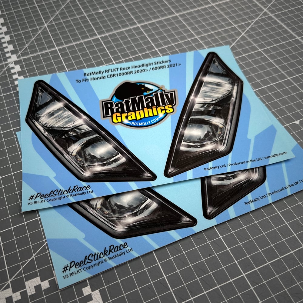 Image of Headlight Stickers to fit Honda CBR1000RR 2020> / 600RR 2021>