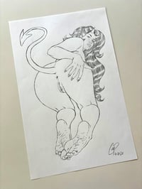 Image 2 of BUTT AND SOLES DEVIL GIRL Original Sketch