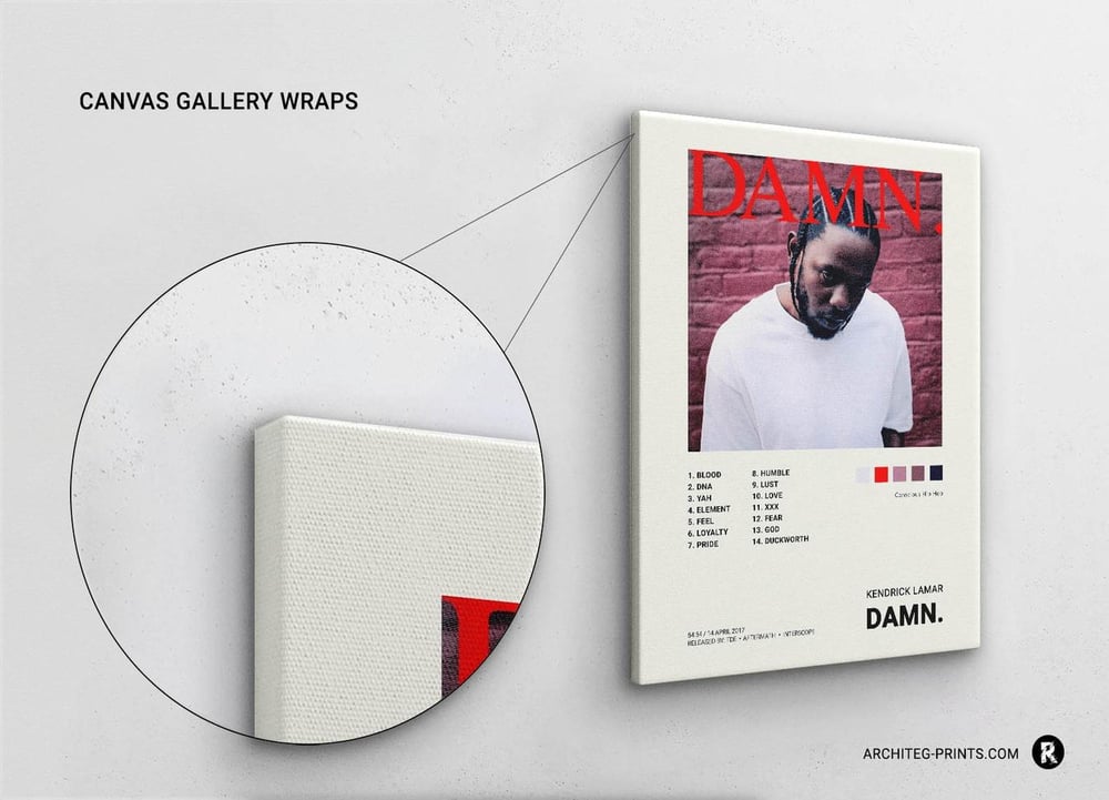 Kendrick Lamar - DAMN Album Cover Poster