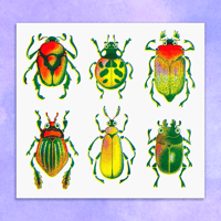 Image 1 of Beetles Riso Print