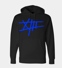 XIII Hoodie (Black / Dodger Blue)