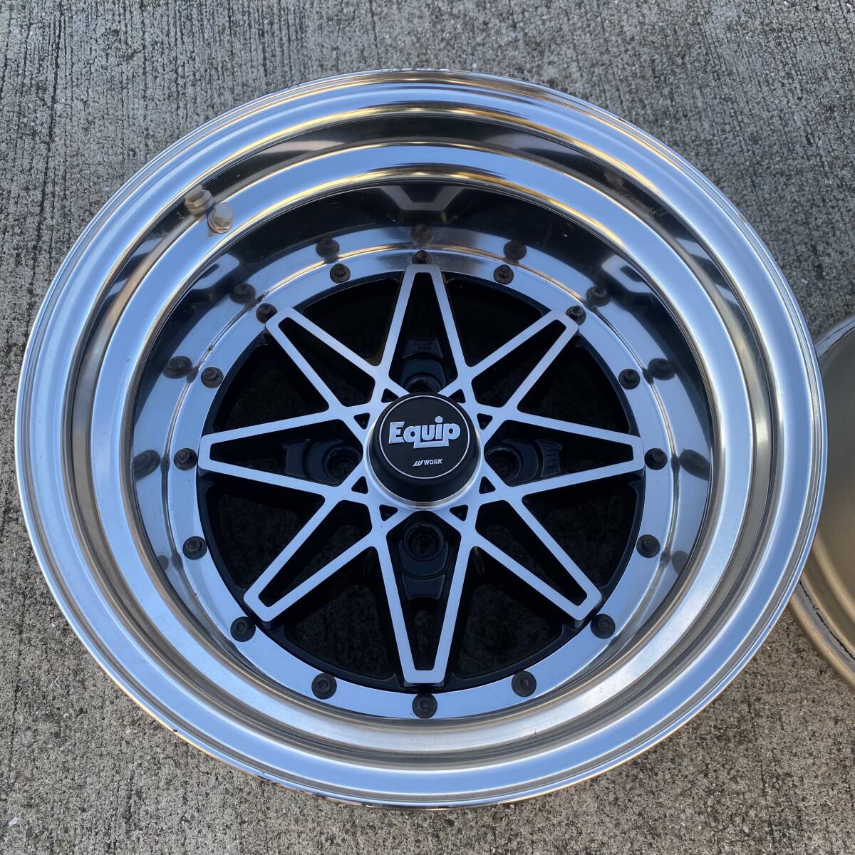 work エクイップ03 PCD100 4穴 14インチ 6J＋32 深リム 旧車 街道