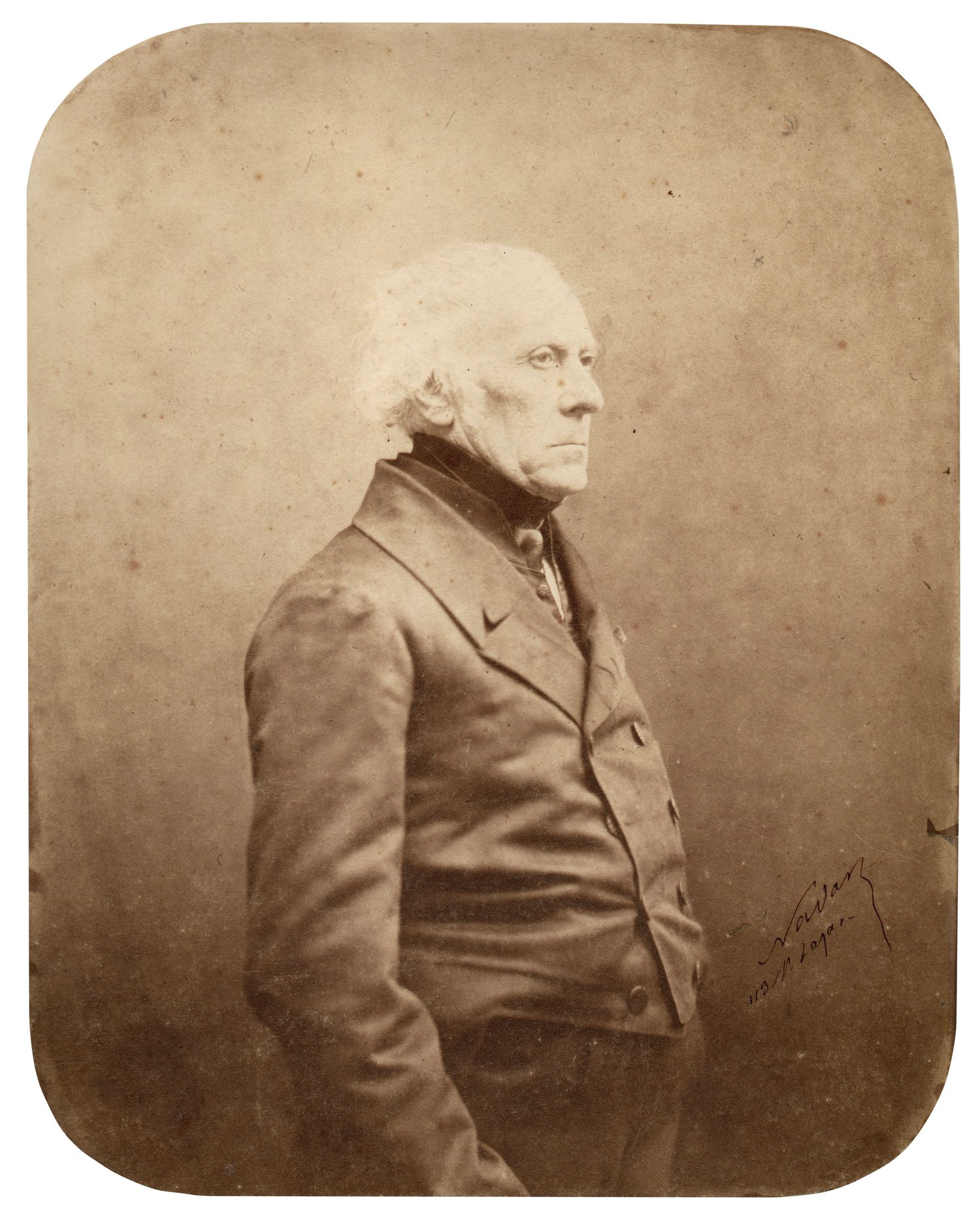 Image of Félix Nadar: portrait of François Guizot, ca. 1855