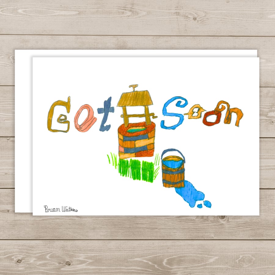 Image of Get Well Soon note card