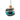 Pink and Aqua Glass Ball Christmas Tree Ornament