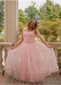 Image 1 of 1960s Pink Prom Dress