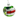 Red and Green Glass Ball Christmas Tree Ornament