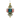 Icicle Art Deco Glass Christmas Tree Ornament