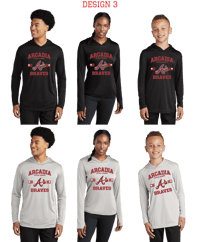 Image 3 of Arcadia Braves Dri Fit Pull Over