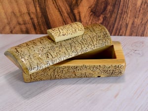 Image of Handmade Wooden Rustic Keepsake Box made of Spruce and Dark Walnut, County Decor, Wood Box