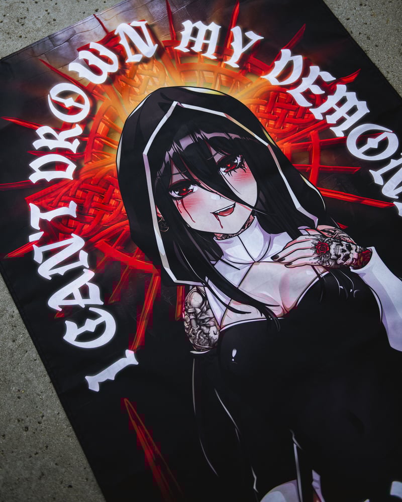 Image of Goth Nun X BMTH Flag