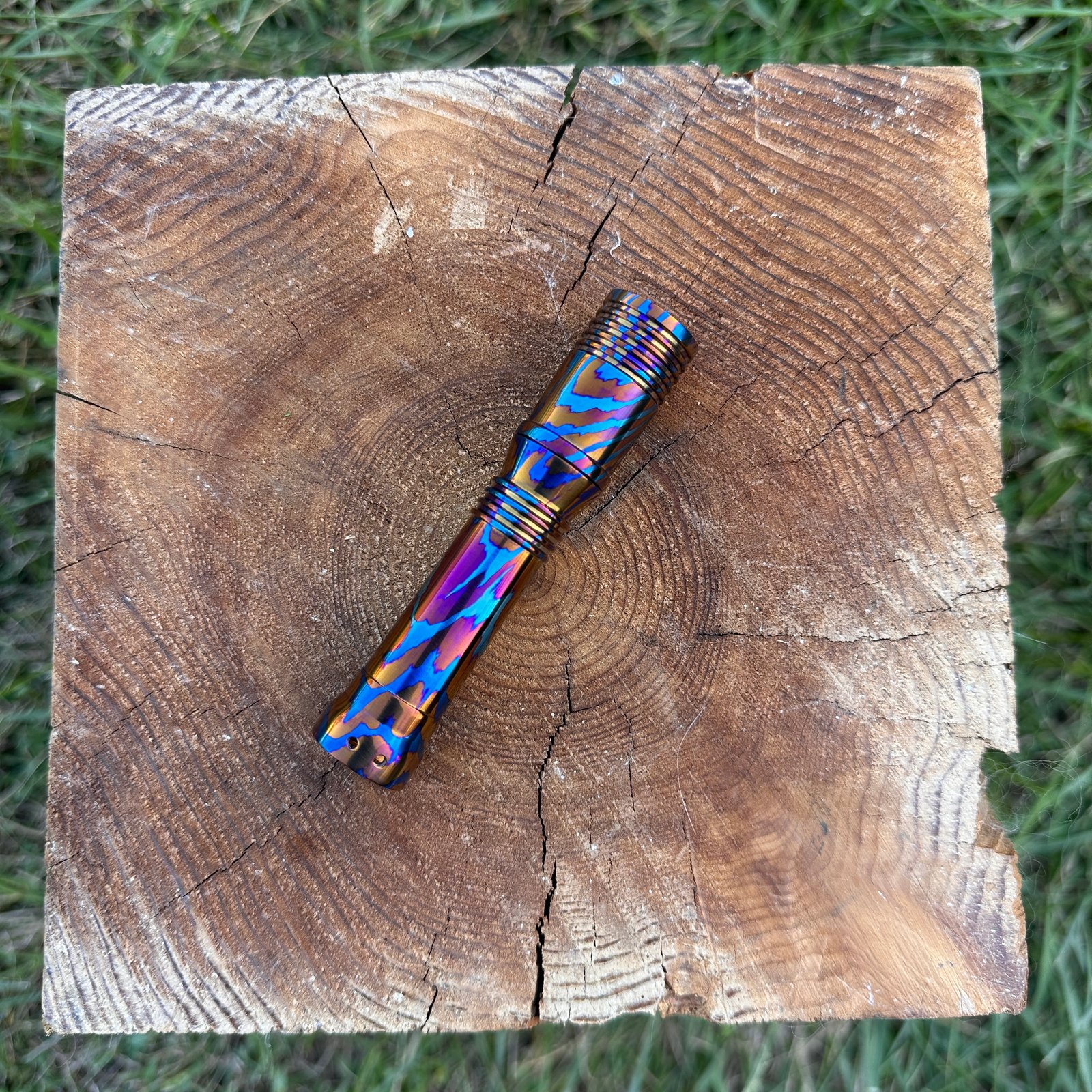Alpha Knife Supply Earthquake Timascus Ion Slim | Dawson Machine Craft