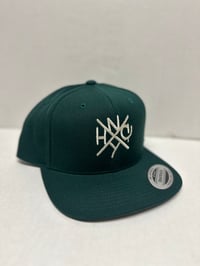 ORIGINAL NYHC New York Hardcore Snapback Hat Green with White Lettering