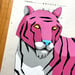 Image of Pink Tiger / unframed original painting