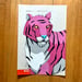 Image of Pink Tiger / unframed original painting