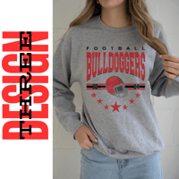 Image 3 of Dewey Bulldoggers Football Design