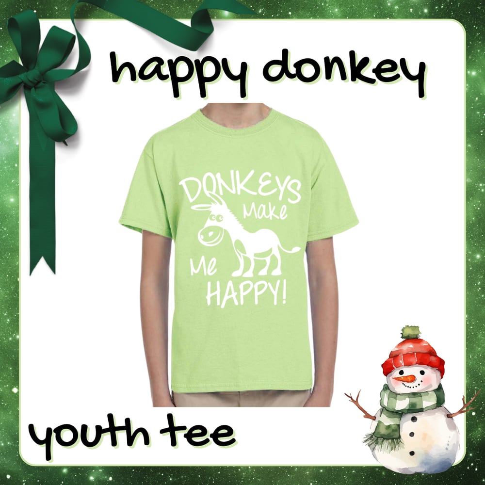 Image of Happy Donkey - Youth Tee