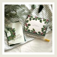 Image 1 of Gold Lux : Christmas Card Bundle with gold gel pen.