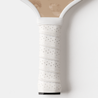 Image 5 of Gold Leopard Custom Pickleball Paddle and Sporty Red Stripes with Your Name