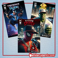 Image 1 of MARVEL Fitted Cap Poster set