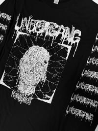 Image 2 of Undergang “ Hævntørst “ Long Sleeve T shirt with Logo sleeve prints