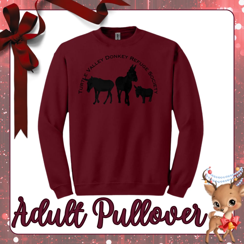 Image of Adult Maroon Sunrise Donkey Pullover