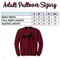 Image 3 of CLEARANCE SALE - Adult Maroon Sunrise Donkey Pullover