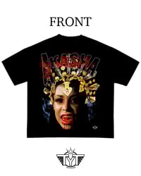 Image 1 of Oversized Cropped 'Akasha Face' Shirt