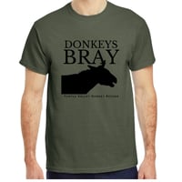 Image 4 of CLEARANCE SALE - Adult Donkeys Bray Green T-Shirt