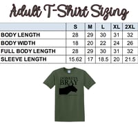 Image 3 of CLEARANCE SALE - Adult Donkeys Bray Green T-Shirt