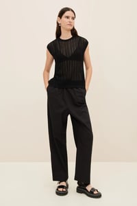 Image 1 of kowtow Komorebi Singlet knit black