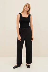 Image 1 of kowtow delta singlet black knit