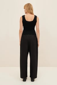 Image 2 of kowtow delta singlet black knit