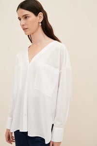 Image 3 of kowtow Isabel shirt white