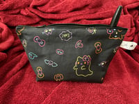 Image 2 of Neon Ghost Cat Zipper Pouch