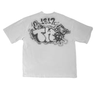 Image 2 of 1/1 airbrush tee "skull can"