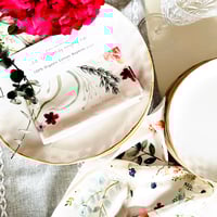 Image 5 of Set of 4 - 100% Organic Cotton dinner napkins - Florals