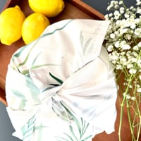 Image 5 of Set of 2 - 100% Organic Cotton large Tea towels 19”x28” - Strawberries and roses