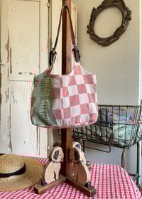 Image 1 of Howdy Bag in red checkers