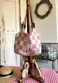 Image 2 of Howdy Bag in red checkers
