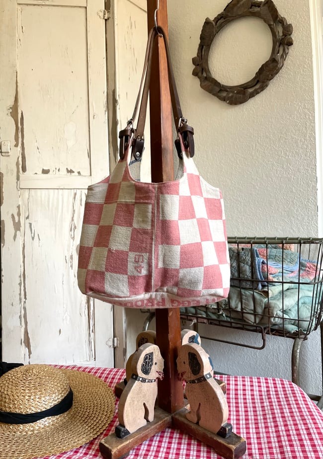 Howdy Bag in red checkers