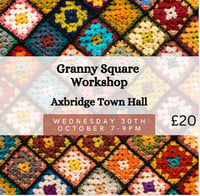 Image 1 of Axbridge Granny Square workshop Wednesday October 30th 7-9pm