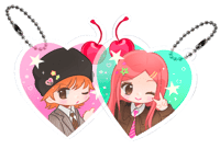 Otani*Risa Heart Keychain (set)